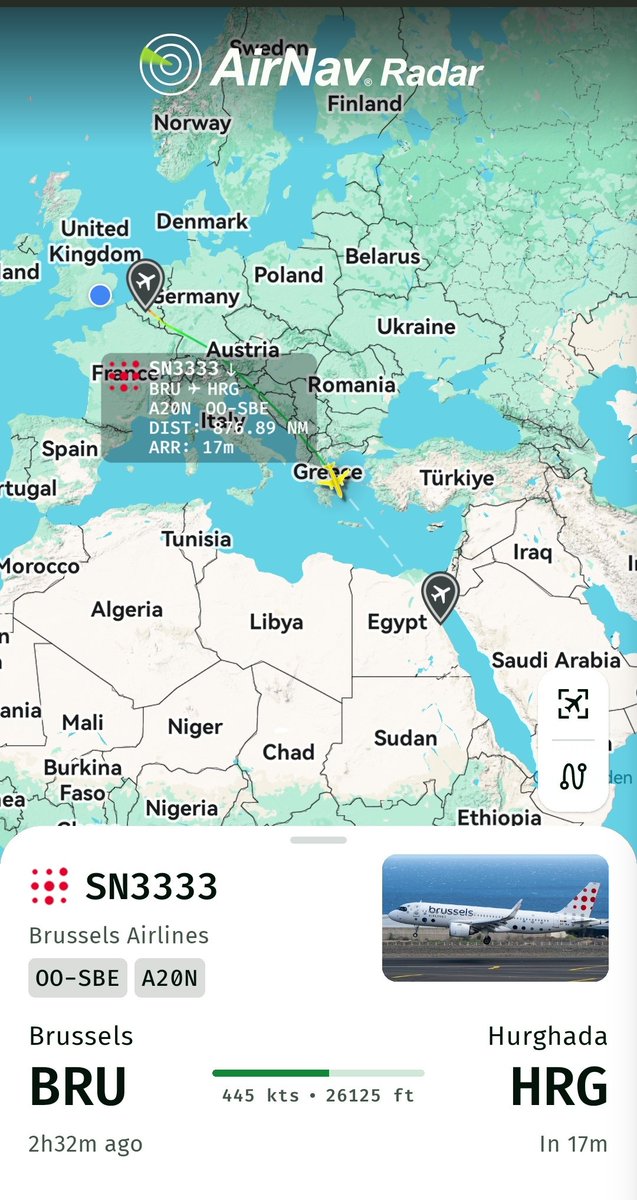 Runway_Report12's tweet image. 🚨DIVERSION: @FlyingBrussels flight #SU3333 from Brussels to Hurghada is diverting to Athens ATH. Possibly due to a medical emergency onboard. 

@AirNavRadar @flightradar24 #Diversions #Aviation #ATHairport #Brussels