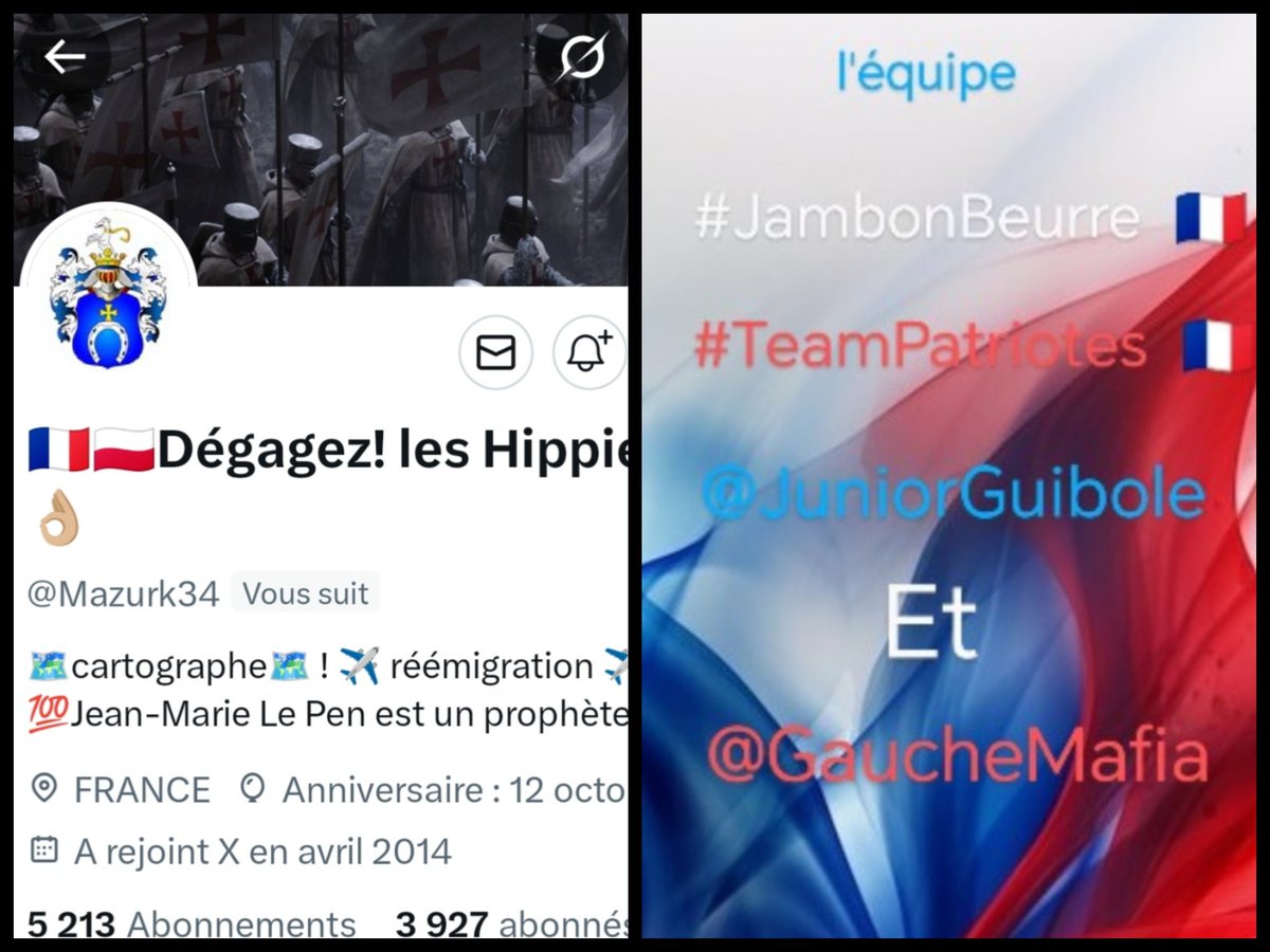 🇨🇵 Dédé 🇫🇷♿ (@juniorguibole) on Twitter photo INFO🚨 Merci de partager !🚨
Mes amis abonnés😉
Ainsi que l'équipe #JambonBeurre #TeamPatriotes 🇨🇵
Notre ami <a href="/Mazurk34/">🇫🇷🇵🇱Dégagez! les Hippies✈️🗺️👌🏼</a> 👍
Aurait besoin d'un petit coup de pouce pour grossir sa TL!🥳
Et ainsi lui donner plus de visibilité ! Merci de vous abonner à lui !🙏
Et n'oubliez pas!😉 INFO🚨 Merci de partager !🚨
Mes amis abonnés😉
Ainsi que l'équipe #JambonBeurre #TeamPatriotes 🇨🇵
Notre ami <a href="/Mazurk34/">🇫🇷🇵🇱Dégagez! les Hippies✈️🗺️👌🏼</a> 👍
Aurait besoin d'un petit coup de pouce pour grossir sa TL!🥳
Et ainsi lui donner plus de visibilité ! Merci de vous abonner à lui !🙏
Et n'oubliez pas!😉