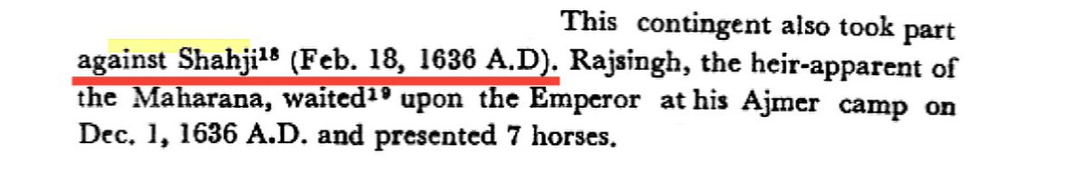 Attired_Being_'s tweet photo. Mewar contingent participated in Siege of Mahuli Fort which started from February 18th 1636 and ended on October 1636 resulting in Surrender of Shahji Bhosale. 

History of Mewar, from Earliest Times to 1751 A.D.
By Rāmavallabha Somānī · 1976 https://t.co/jV2KkyTTyO