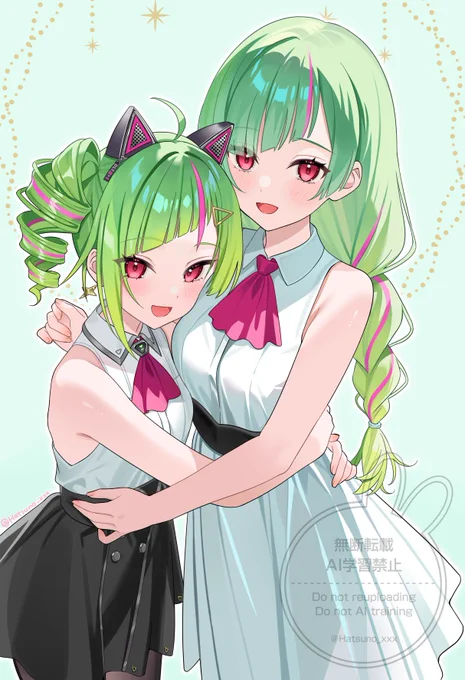 HAPPY BIRTHDAY でるちゃん&amp;でるままを描きました ご依頼主:EarthenSpire (@ EarthenSpire) #Δrt