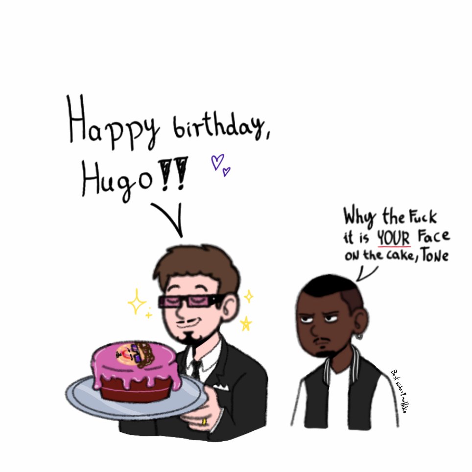 __Niko__04's tweet photo. Bday gift for the only one person in the world who had ever matched my own enthusiasm about tbogt, @thenoman_sland !! (You have no idea how much I missed drawing those two, your birthday was a great opportunity!) 

#gtatbogt #tbogt https://t.co/vPJVkCUHSm