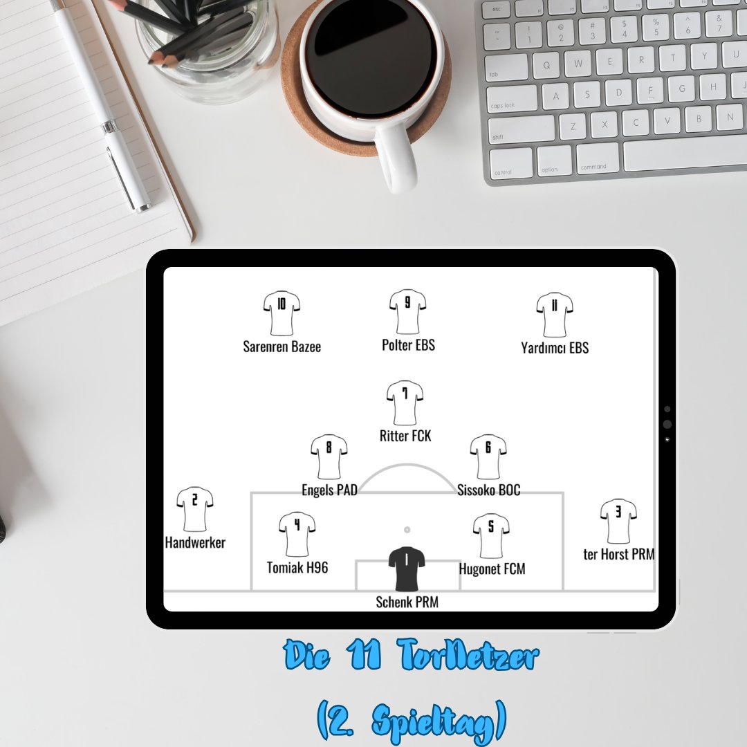 TorNetz98's tweet image. Die #11TorNetzer des #Spieltag2 in der #2Bundesliga.

Wer fehlt? Schreibt es in die Kommentare ;D

#fussball #fußball #tornetz #topelf #elfderwoche