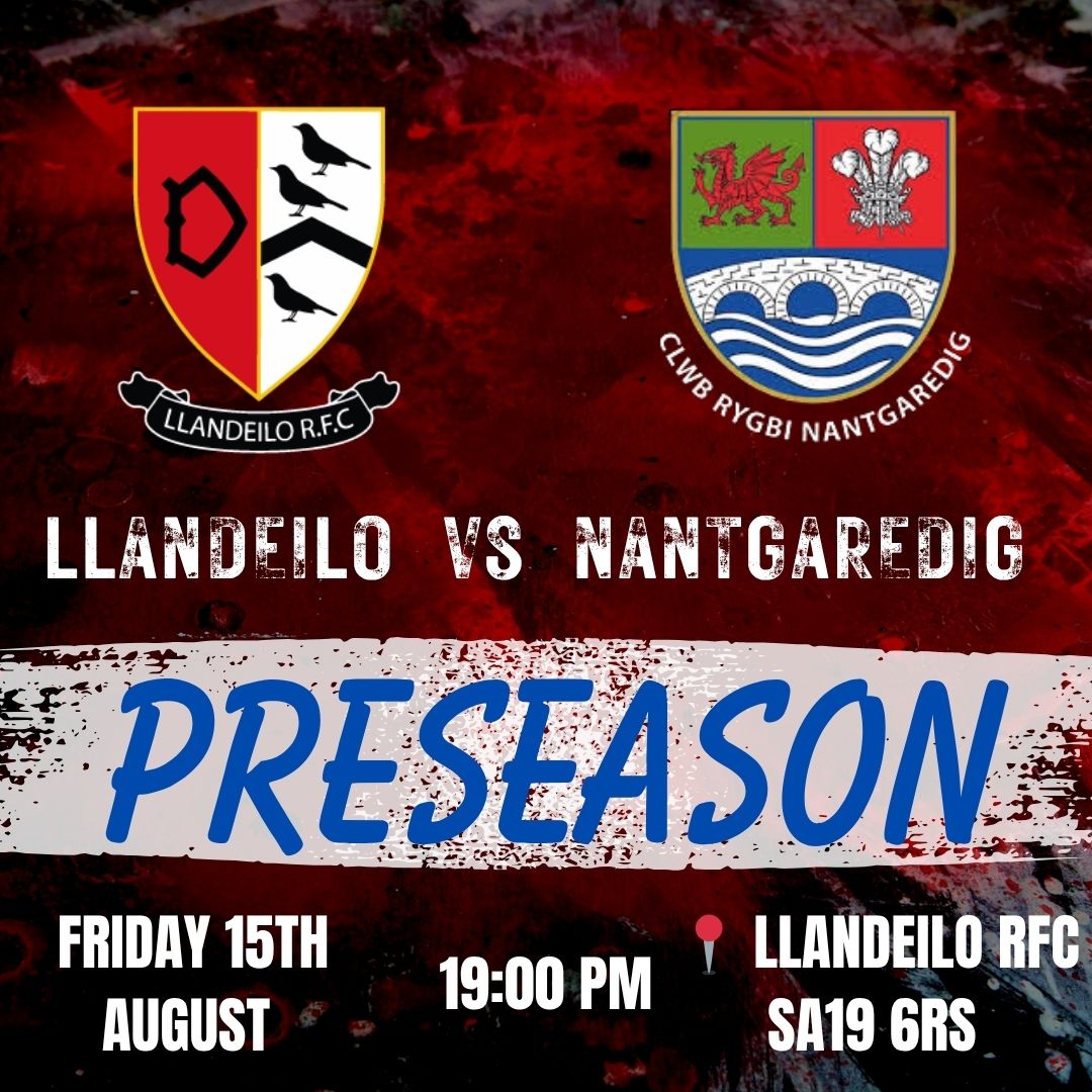 Our first preseason friendly takes place under the lights in Llandeilo on Friday night!  🏉🔥

After a few weeks of hard graft &amp; sweat, our new captain &amp;vice are set to lead Nant in our first hit-out of the season! 🏉💪🏼
Come on down to support the squad! 💪🏼🏉

#TeuluNant