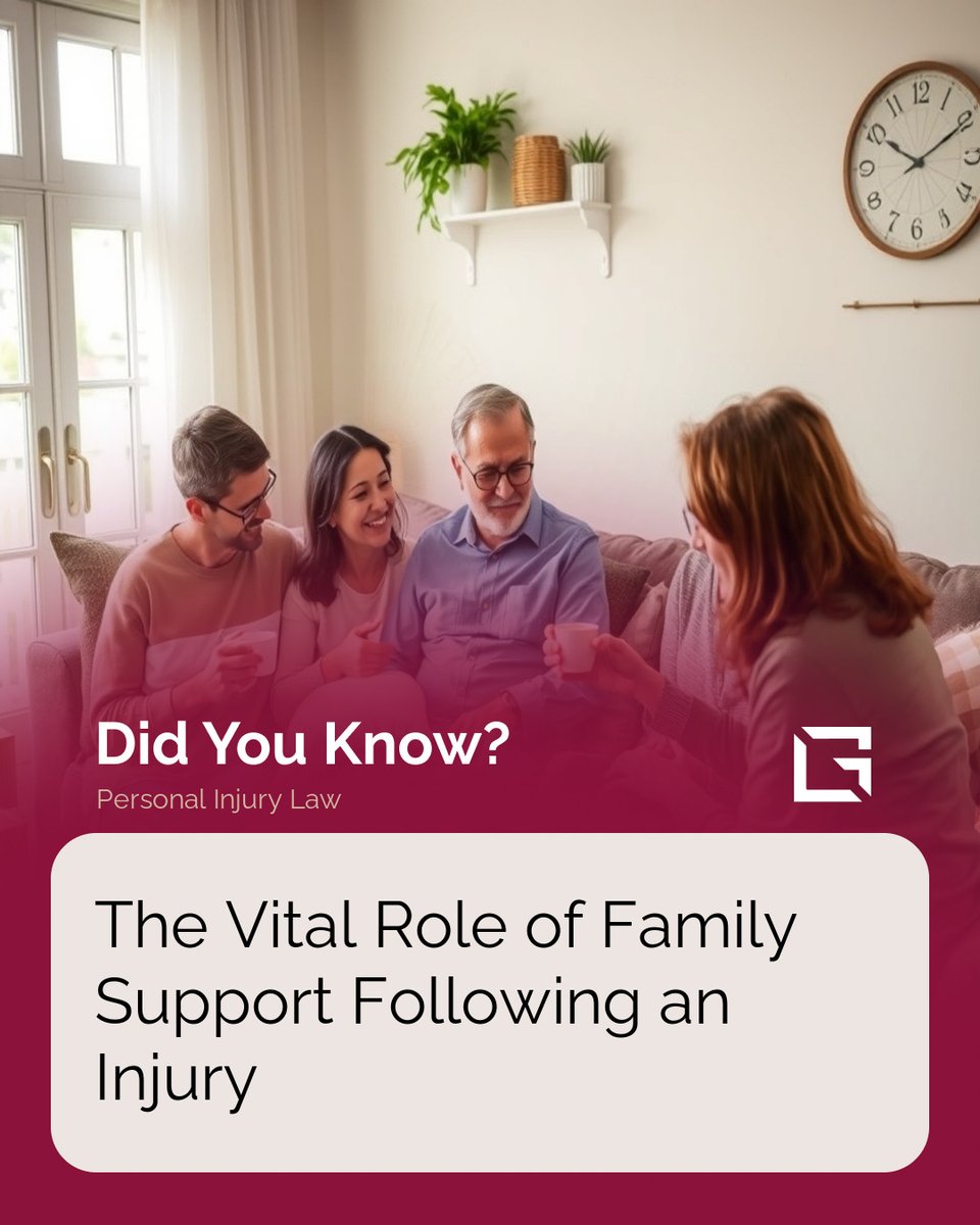 Family support after an injury is crucial—providing practical help and emotional upliftment. How has family aided in your recovery process? Share your stories and strategies. #FamilySupport #InjuryRecovery