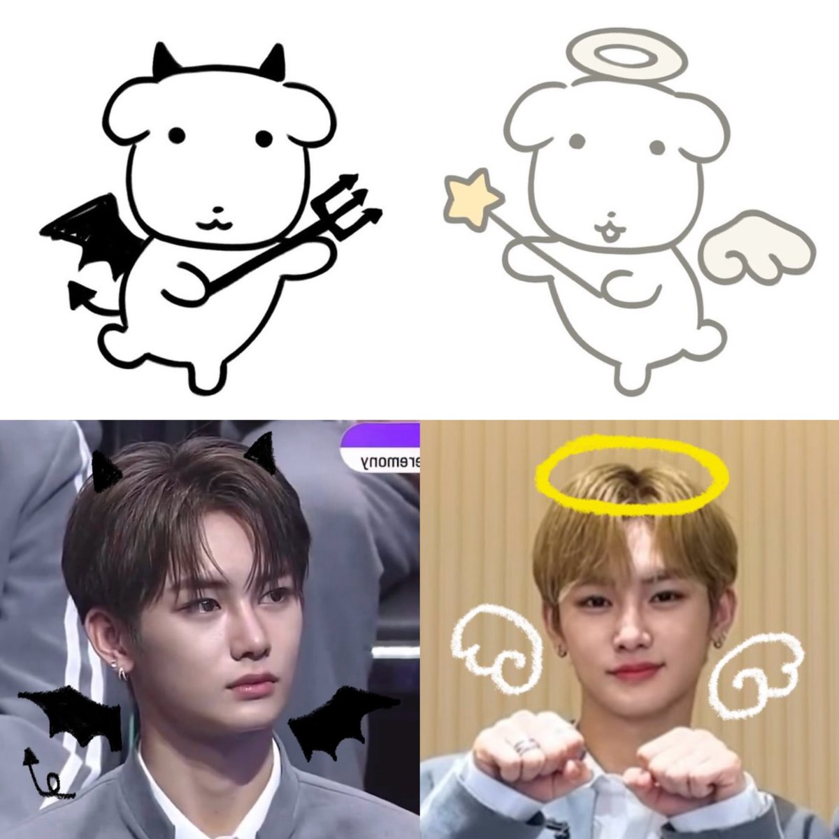 천사안신과 악마안신 👼😈