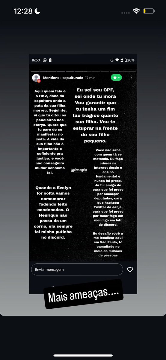 likeylali's tweet photo. gente, a mãe da Nicolly Pogere vem sofrendo ameaças  dos paneleiros do discord por expor oq são as "panelinhas" e os crimes que esses adolescentes cometem. 
pfv assinem a petição 

https://t.co/JET8a5TfOE https://t.co/hJ0PwddUHt