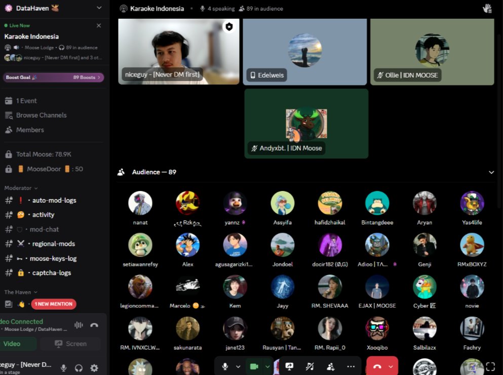 gilang (@gilangsptr13) on Twitter photo First time hosting Karaoke in the DataHaven community.
Oh wait, it's not just a community, we’re family. ❤️
<a href="/DataHaven_xyz/">DataHaven 🫎</a> First time hosting Karaoke in the DataHaven community.
Oh wait, it's not just a community, we’re family. ❤️
<a href="/DataHaven_xyz/">DataHaven 🫎</a>