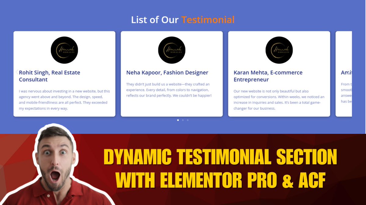 KashypSama57951's tweet photo. 🚀 Showcase client feedback like a pro
Learn how to create a dynamic testimonial section in #WordPress using Elementor Pro + ACF 
Save time. Boost trust. Impress visitors.
👉 https://t.co/CZo4SKYBRw
#WordPress  #Elementor #ACF #WebDesign #TestimonialSlider #WPTutorial https://t.co/KCuOxizIz2