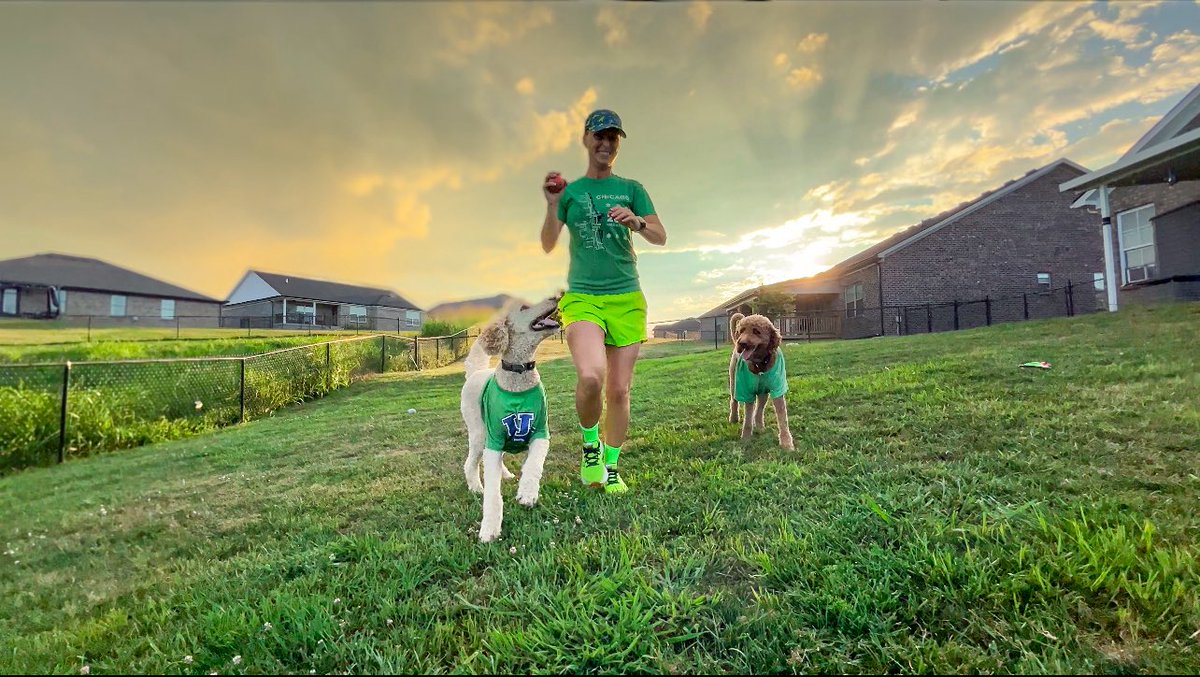CandaceYoung37's tweet photo. 💚 ✅ Week 7: Green Line Complete! ✅ 💚 
💚 Green Shirts for me &amp; the doggies on our run! 💚🐶💚🐶💚🐶💚🏃🏻‍♀️💚
💚Green Grass! 💚
💚  26.7 Miles for the Green Line &amp; 55 Total Miles this Week!💚
#PawsUp #TeamPaws #RunTheL 
Donate Here:
https://t.co/CAosKKNFq2 https://t.co/KNeKce0pvr