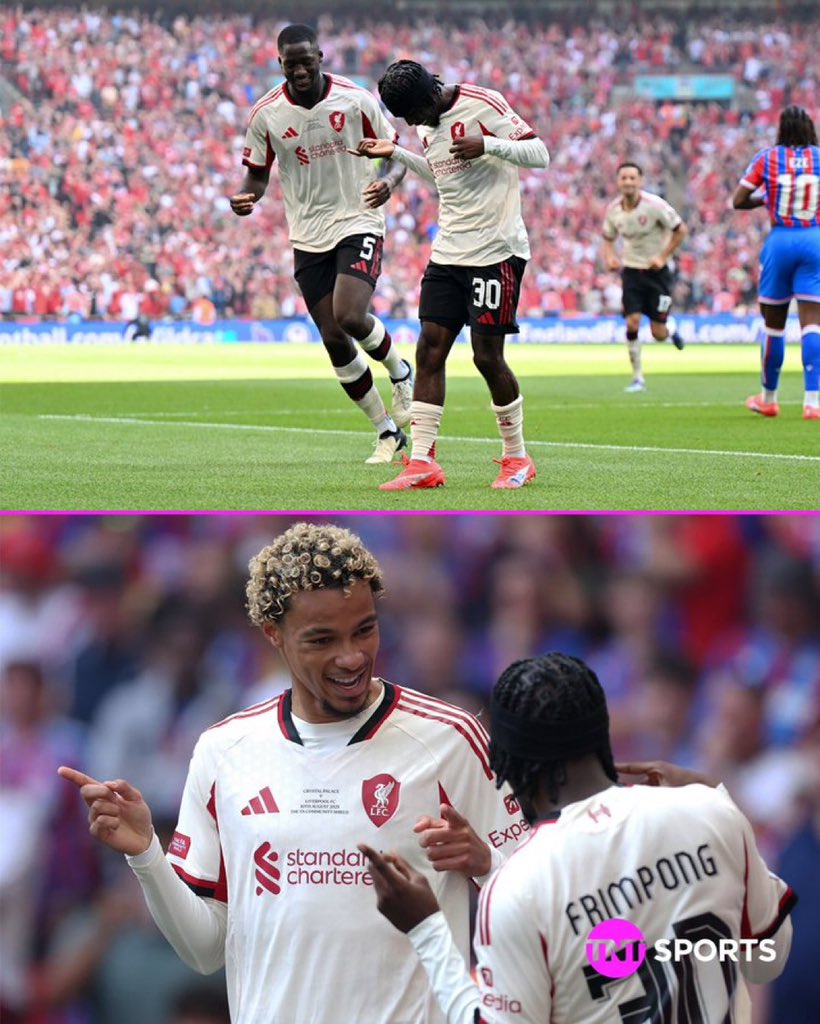 abdulakeemib's tweet photo. Jeremie Frimpong &amp; Hugo Ekitike bringing the vibes already 🕺🤩 https://t.co/QqKrxWQADy