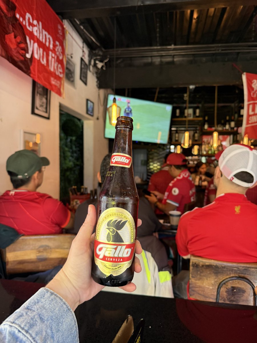 Where is everyone watching the game today? 

I'm watching with the official Liverpool supporters group in Guatemala City and drinking my favorite Guatemalan beer! 

Up the reds! 

#LFC #YNWA #LiverpoolFC