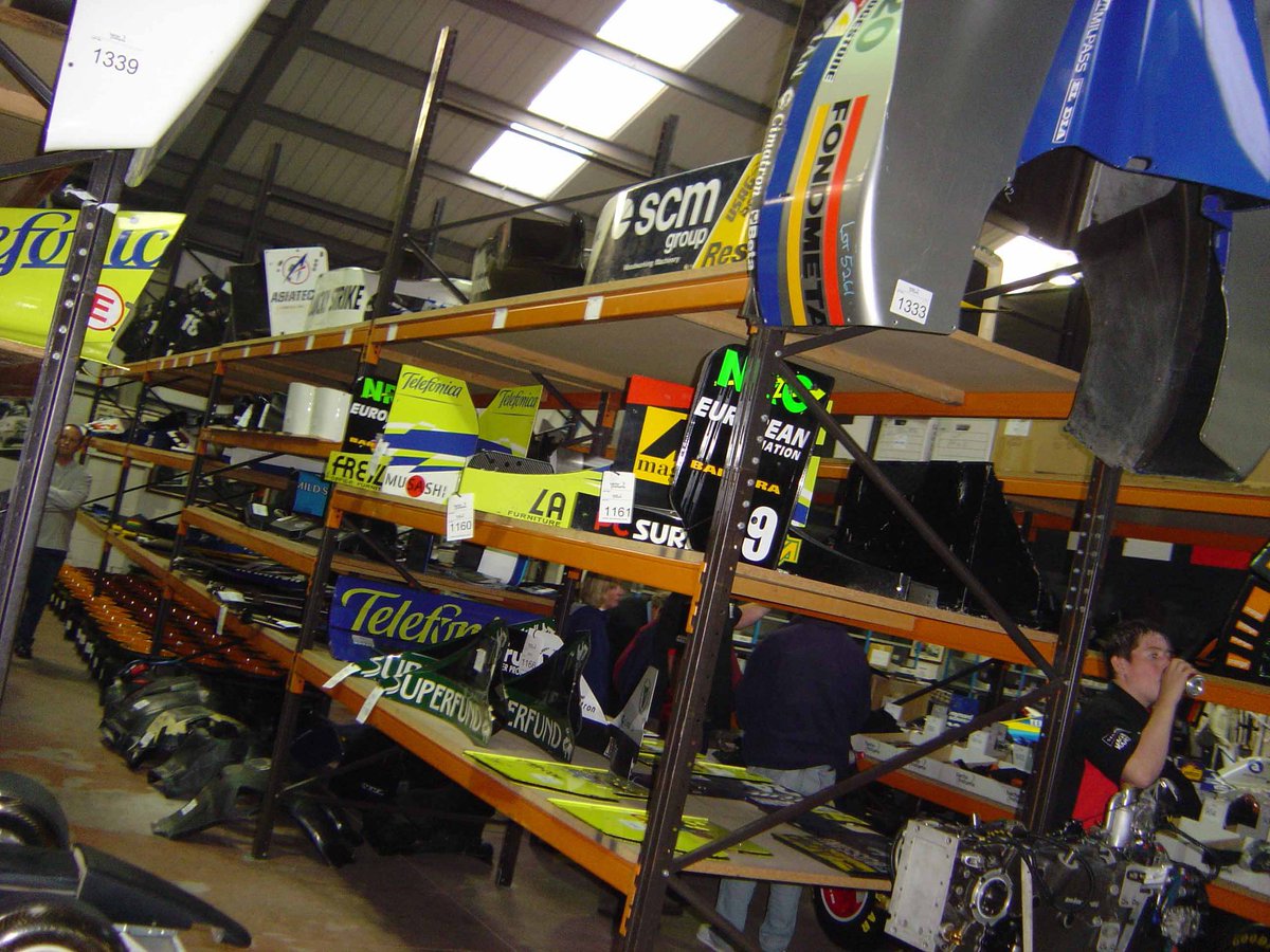 A few images from when the Minardi team were sold off at auction