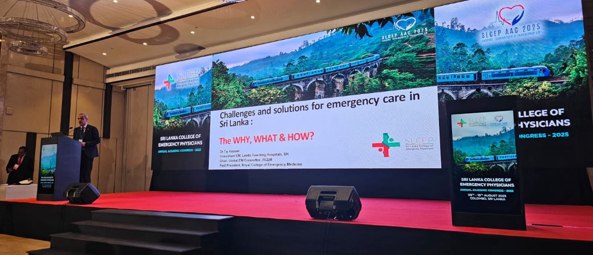 tajekbhassan's tweet photo. Wonderful few days Sri Lanka  @slcepEM Acad Conf and honoured to give plenary with Hon Health Minister Dr Nalinda Jayatissa present. 

EM in SL moved at incredible pace past decade despite all - talent, passion and some brilliant M&amp;F @RCollEM as well as many more
#visitSL ! https://t.co/Hy8iSj4Oik