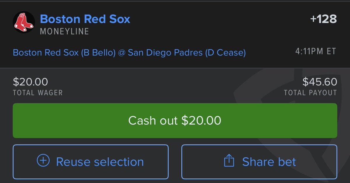 bradmorri's tweet photo. Riding with my BoSox today! 
Cease hasn't looked as dominant this year as he did last, plus-odds for us today is great, especially since we are red hot! https://t.co/EQohZVQYGy