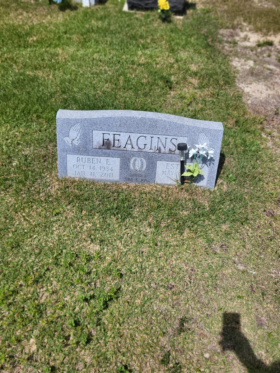 This is where all my wife's family is buried. Several generations. This is where her father is buried, and that's his plot. Her mother is 91 and she will be next to hwr husband when that time emerges.