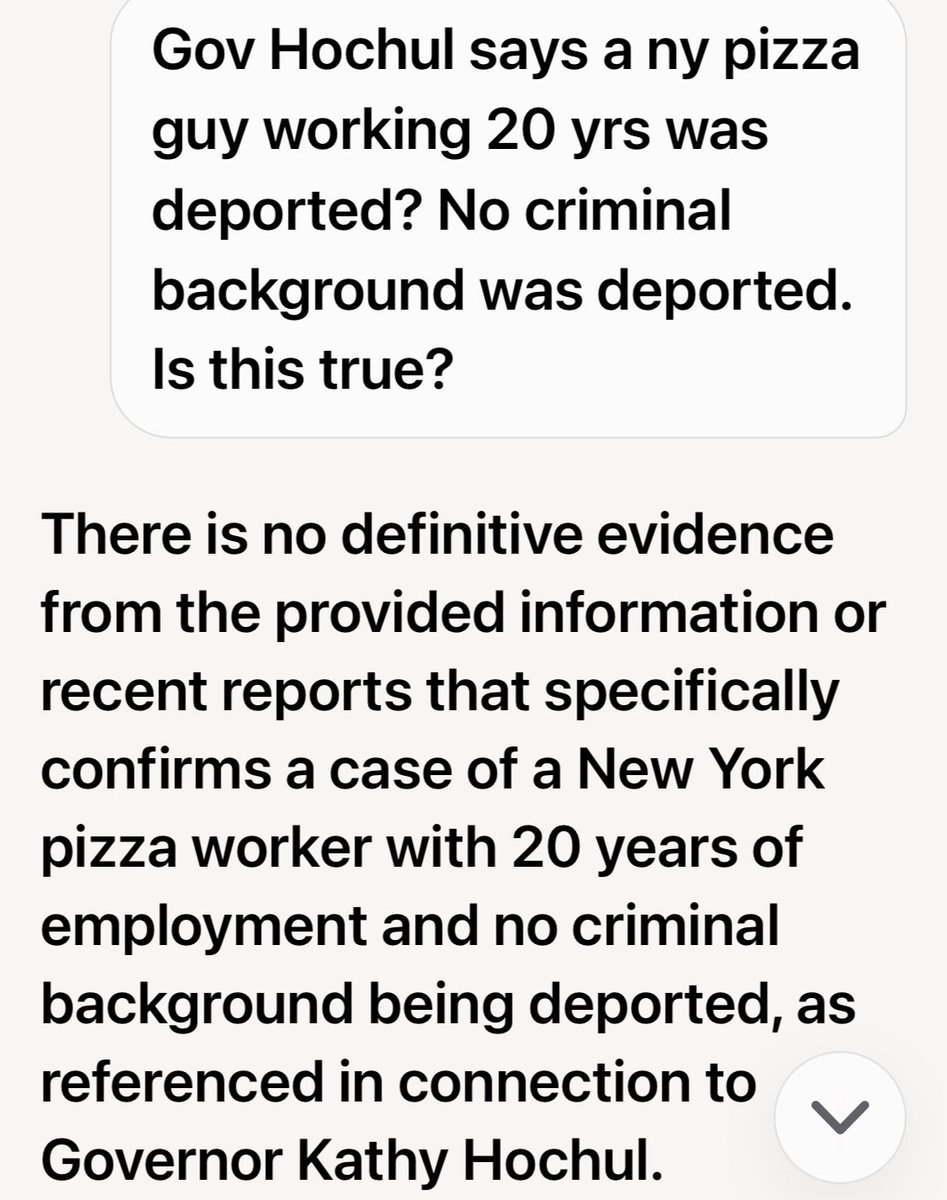 FriskyMav's tweet image. @KathyHochul 
Who is “hard working 20yrs Pizza guy” deported,

Which “ Home Care Health aide”, was deported Or

 “guy with ticket to show up For appt”

“ #AI” searching says your fabricating to #redistrict!

Democrats just make up scenarios to attack @ICEgov &amp;amp;need to be called on