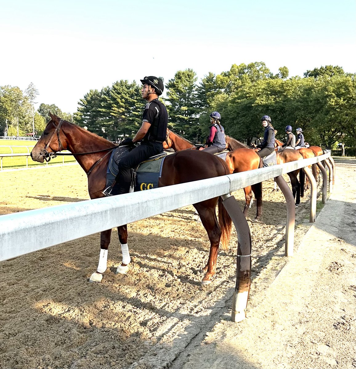 Michael Hernon (@hernon_michael) on Twitter photo Following in the Tradition, of Training of <a href="/clementstable/">Clement Racing Stable</a> <a href="/TheNYRA/">NYRA (🎪)</a> These days <a href="/miguelmclement/">Miguel Clement</a> Each SET are asked to Stand & Wait Await their que; Prior to Training This policy instills discipline & Patience. Sunday morning, on Oklahoma Training Track Following in the Tradition, of Training of <a href="/clementstable/">Clement Racing Stable</a> <a href="/TheNYRA/">NYRA (🎪)</a> These days <a href="/miguelmclement/">Miguel Clement</a> Each SET are asked to Stand & Wait Await their que; Prior to Training This policy instills discipline & Patience. Sunday morning, on Oklahoma Training Track