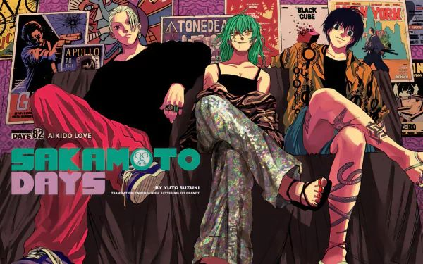 Kami_chick's tweet photo. @21nouvo ça me rappelle cette illustration dans Sakamoto Days que j'aime trop https://t.co/XPawri0UhI