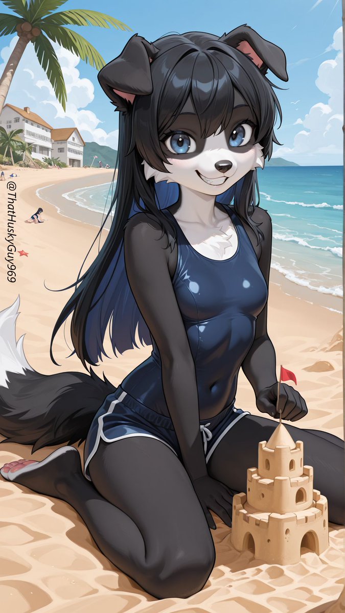 ThatHuskyGuy969's tweet photo. Congrat on 2K followers again @MicoVin_AI !! All my girls build their sand castles just for your #SandCastleAI challenge. π https://t.co/mOSDtscUlj