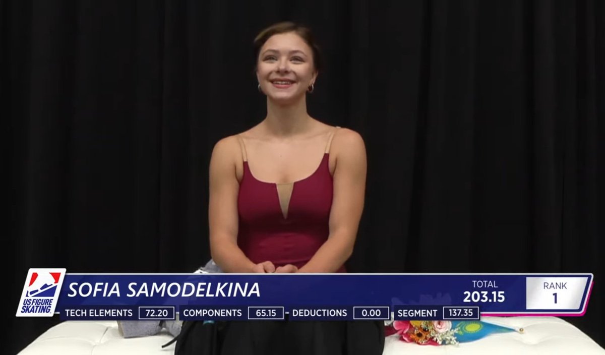 ⚡️SOFIA SAMODELKINA BREAKS TWO HUNDRED POINTS AT CRANBERRY CUP 2025!

With an INSANE Free Skate that included two backloaded 3+3 combinations, Samo scored an amazing 137.35 FS score, scoring 203.15 overall!

Samo, you're so special, congratulations🥹❤️