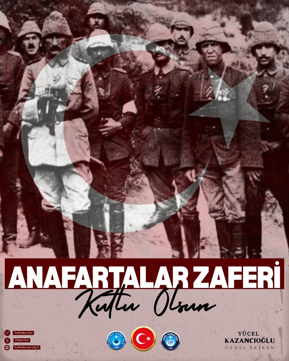 Anafartalar Zaferi’nin 110’uncu yıl dönümünde; Başta Gazi Mustafa Kemal Atatürk başta olmak üzere, canları ve kanlarıyla mücadele ederek düşmana geçit vermeyen tüm kahraman şehitlerimizi ve gazilerimizi rahmet, minnet ve saygıyla anıyoruz.