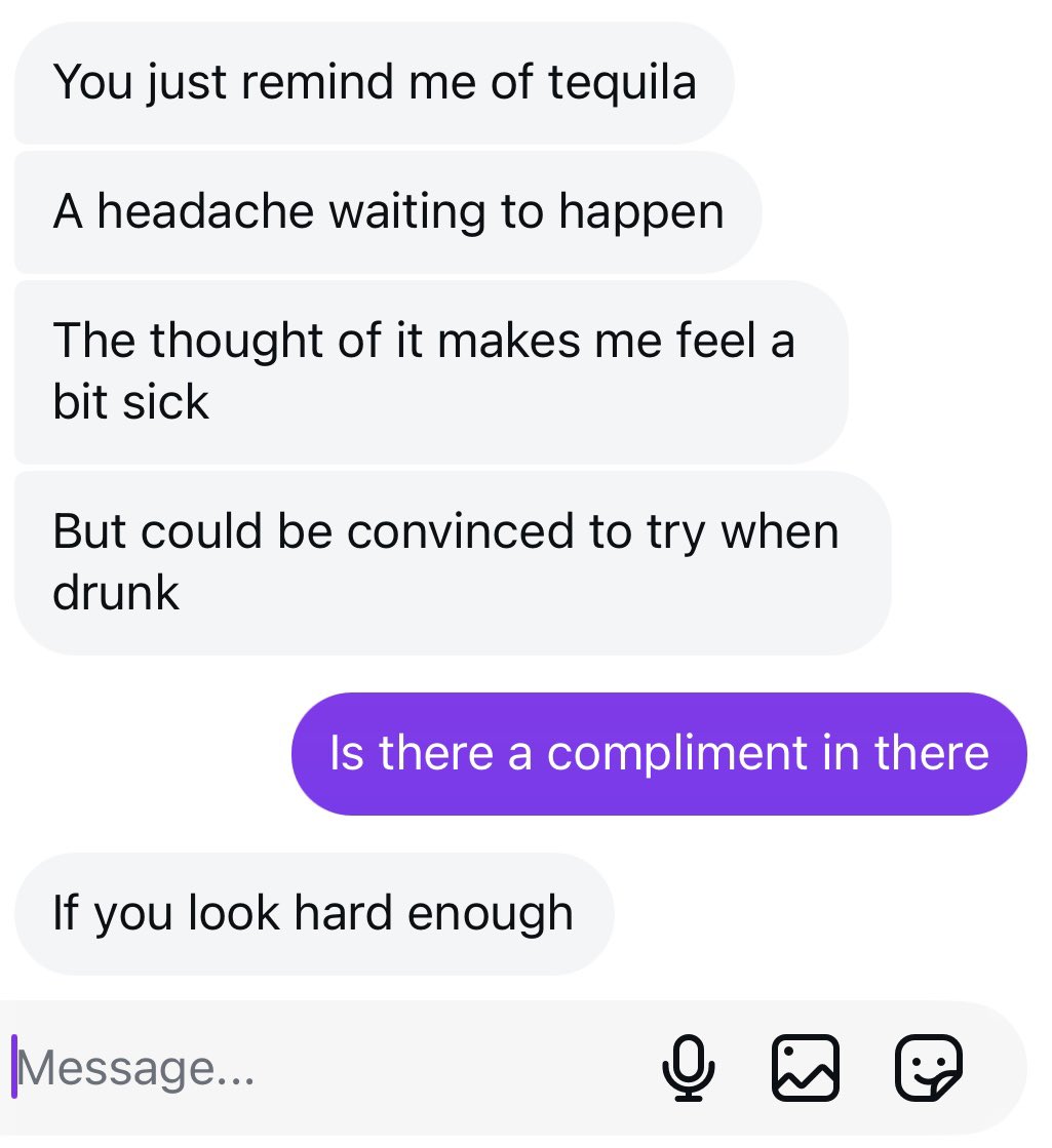 genuine messages I received yesterday, unsure if I was being hit on or not