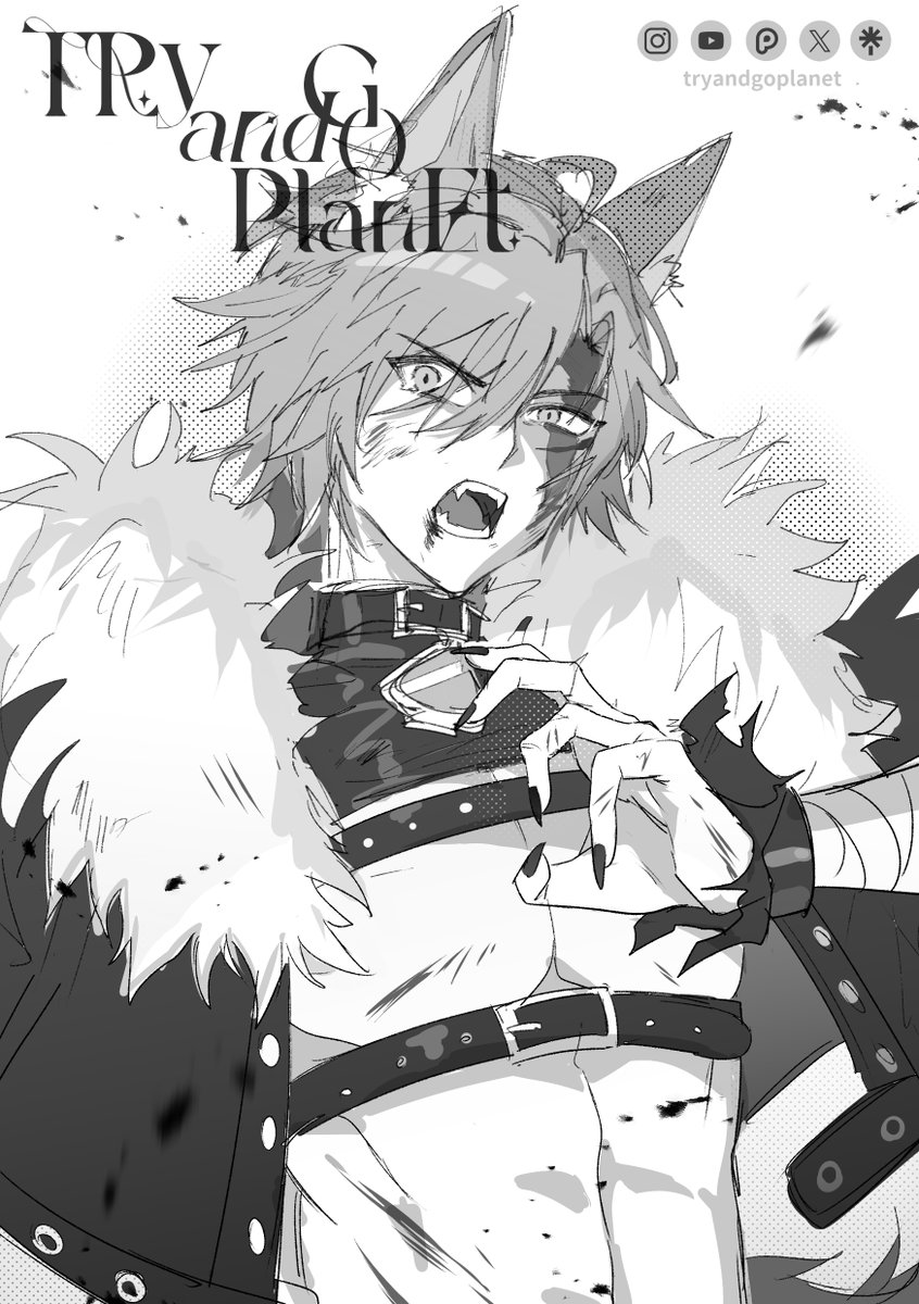tryandgo_live2d's tweet photo. B&amp;W commissions part 1, thank you!

#委託 #有償依頼 #commissions #commissionsopen https://t.co/v2UDVQ4LJd