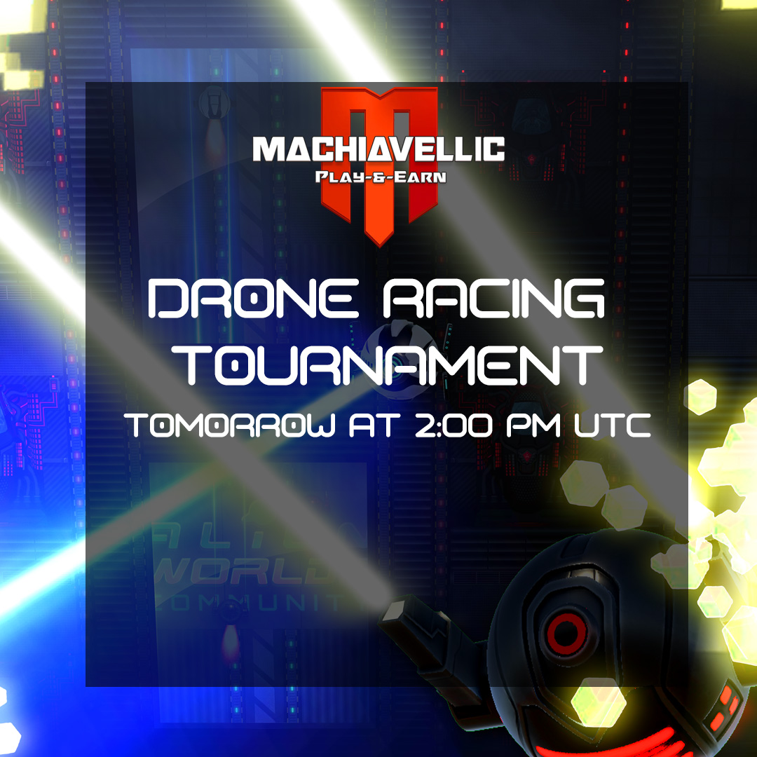 FGL NFT Games (@fgl_nft) on Twitter photo Tomorrow it's time for the 1st <a href="/Machiavellic_io/">Machiavellic, a Sandbox MMO</a> drone racing tournament! 🤩
Expect a lot of bugs and a lot o waiting and gnashing of the teeth, but a prizepool with more then 50k OLT in prizes! 🥳
Check the Wiki details:
wiki.machiavellic.io/index.php?titl…
#DroneRacing #Machiavellic Tomorrow it's time for the 1st <a href="/Machiavellic_io/">Machiavellic, a Sandbox MMO</a> drone racing tournament! 🤩
Expect a lot of bugs and a lot o waiting and gnashing of the teeth, but a prizepool with more then 50k OLT in prizes! 🥳
Check the Wiki details:
wiki.machiavellic.io/index.php?titl…
#DroneRacing #Machiavellic