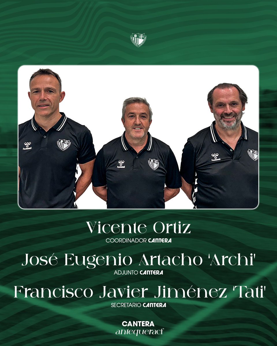🟩◻️⚽ Presentación 2025/26 🟩◻️⚽

Cuando llegaron de la mano de nuestro director deportivo Alberto Aguilar teníamos 4 equipos y han conseguido gestionar hasta 16 equipos, la cantera seguirá liderada por: 

🧠 Coordinador: Vicente
📋 Secretario: Tati
🤝 Adjunto: Archi