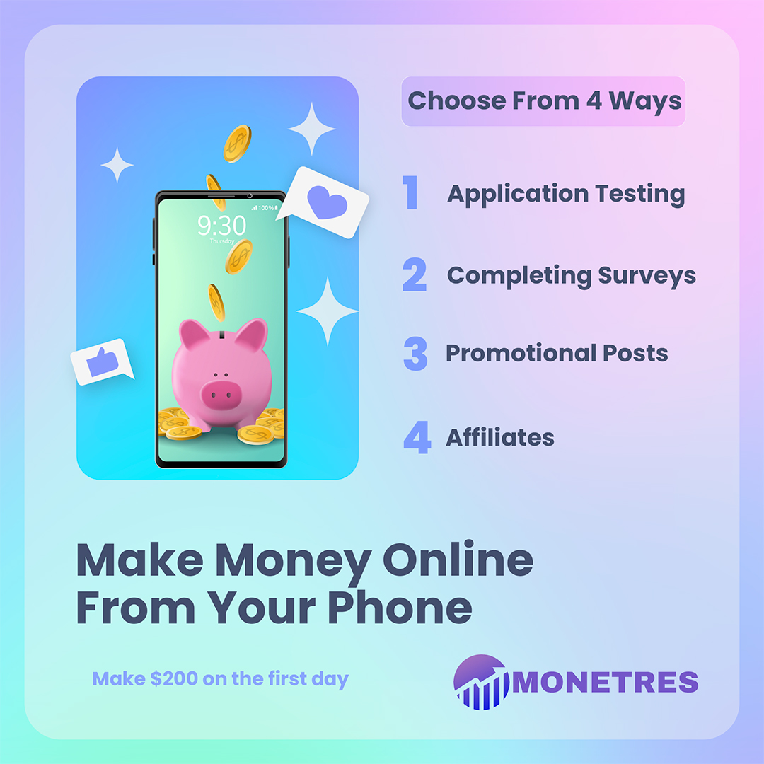 Want to make $200 today? I have already made $345.00 just by using my social media accounts and completing tasks as simple as playing games! Join Monetres through my link and get a $15 signup bonus - monetres.com/r/kware2012k