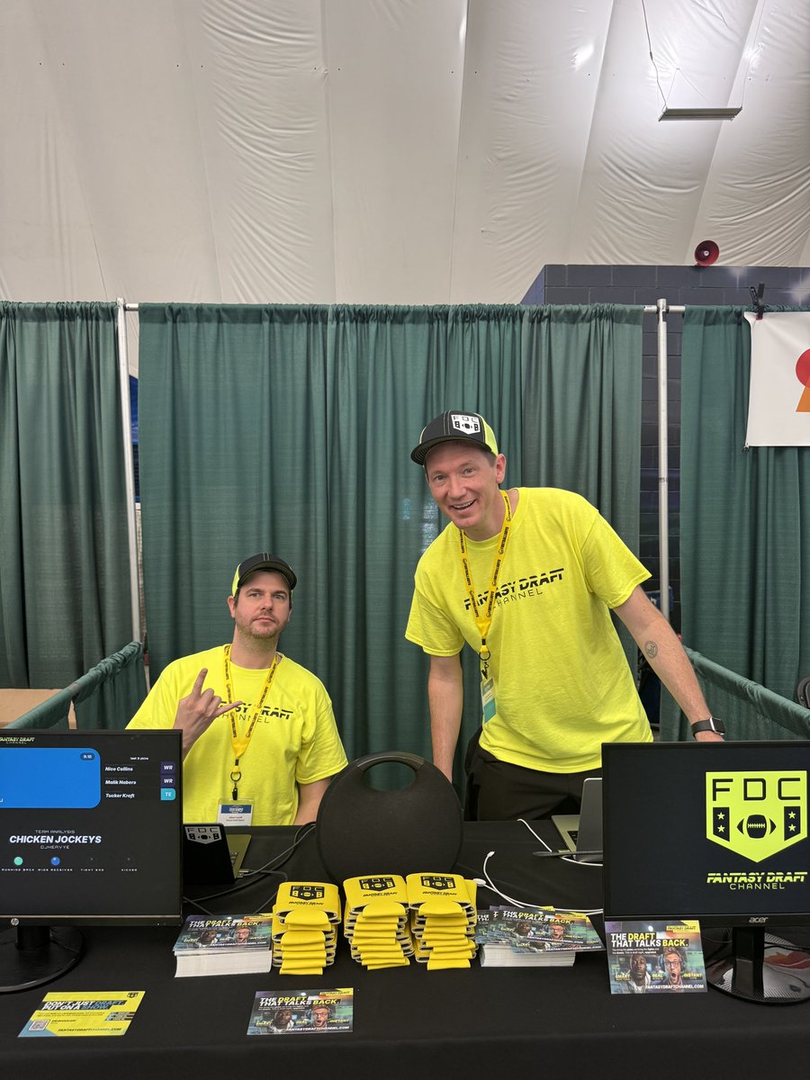 <a href="/FFAdviceNet/">Fantasy Football Advice Network</a> <a href="/TheGoldenCamel_/">The Golden Camel</a> <a href="/USAFantasyChain/">USASportsFanChains</a> <a href="/IBT_Media/">In-Between Media</a> <a href="/ExtremeFFL_/">Extreme Fantasy Football League</a> <a href="/CrownedChamps/">Crowned Champs</a> <a href="/IDP_Plus/">IDP+ Offense | Defensive TM | Certified NFL Injury</a> <a href="/Griddy_FF/">Griddy: Football Puzzles</a> <a href="/Footballguys/">Footballguys Fantasy Football</a> <a href="/LightningLeegs/">Lightning Leagues ⚡️</a> <a href="/UltraGM_NFL/">Ultra GM</a> <a href="/WFantasyRank/">World Fantasy Rank</a> <a href="/BlitzSM_/">Blitz Sports Media</a> <a href="/loebsleads/">Max Loeb</a> <a href="/fastdraftapp/">FastDraft Fantasy</a> <a href="/BellyUpSports/">Belly Up Sports</a> <a href="/The_Portfauxlio/">Portfauxlio Fantasy</a> <a href="/32BeatWriters/">32BeatWriters</a> <a href="/TheSportsAffili/">The Sports Affiliation</a> <a href="/Prop_Decks/">PropDecks</a> <a href="/Fantasy_Hudl/">Fantasy Hudl</a> <a href="/GreenGridiron/">Green Gridiron</a> <a href="/roydawg_13/">Dennis M Roy</a> <a href="/TrophyTiers/">Trophy Tiers</a> <a href="/BenHossler/">Ben Hossler</a> <a href="/playfantasyplus/">Fantasy+</a> <a href="/SureShotFantasy/">SureShot Fantasy</a> <a href="/fantasydraftCH/">Fantasy Draft Channel</a>