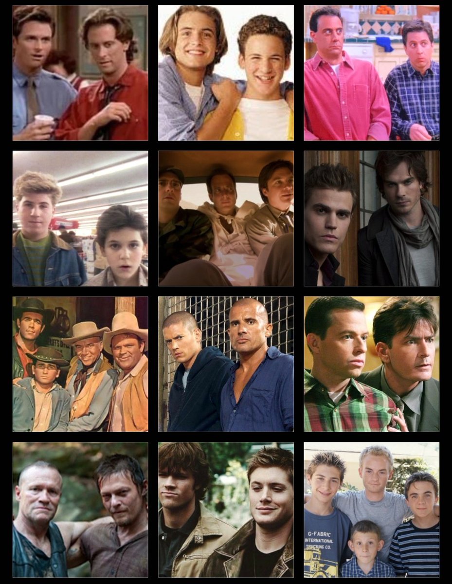 FunMovieTVFan's tweet photo. Favorite TV brothers? https://t.co/asmupBJfmX