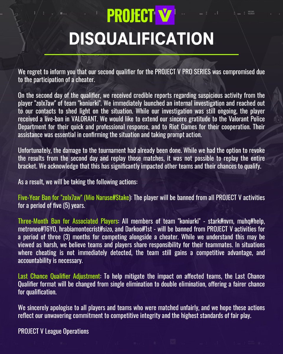 PROJECT V tweet media