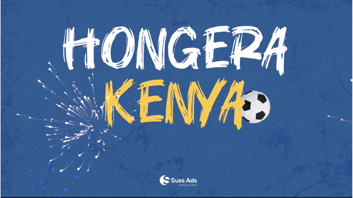 Hongera Kenya 

#sussads #kenyaVsMorocco