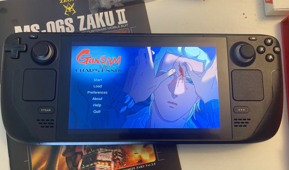 bug2net's tweet photo. @esshemasha I’ve been really excited to play this and I’m so happy that you put it on Linux so I can play it on steam deck like a weirdo! https://t.co/3pAnOK7Rfb
