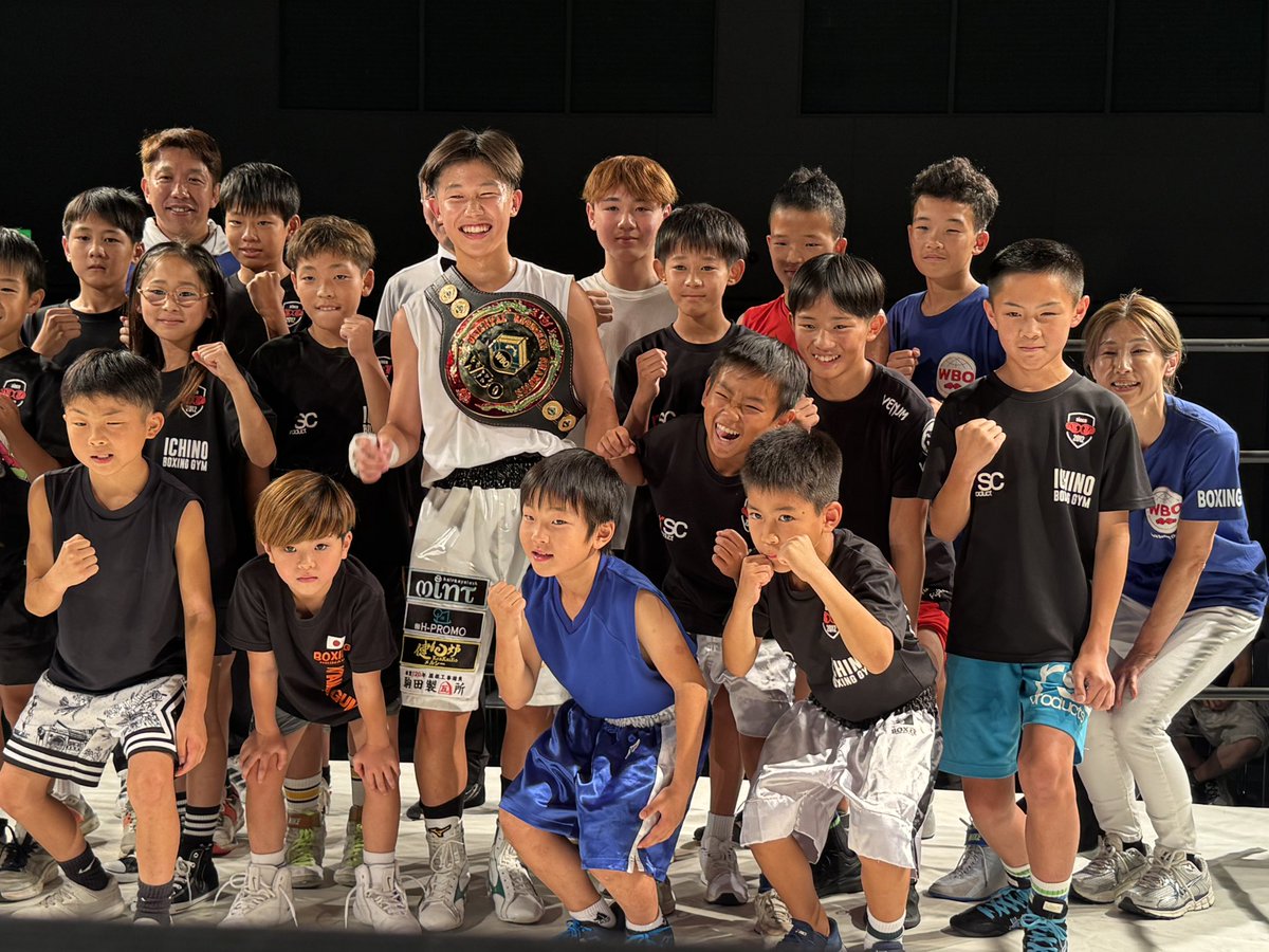 ShinjiNogami's tweet photo. WBOkids drug free program
第9回キッズ・ジュニアボクシングフェスタをめっせウイングみえで開催致しました。
総勢120名みんな完全燃焼してくれました！！
共催いただきました市野会長、さおりマネージャー、ゲストでお越しいただいた田中恒成チャンピオン、土屋修平チャンピオンありがとうございます https://t.co/X18zi1yFNM