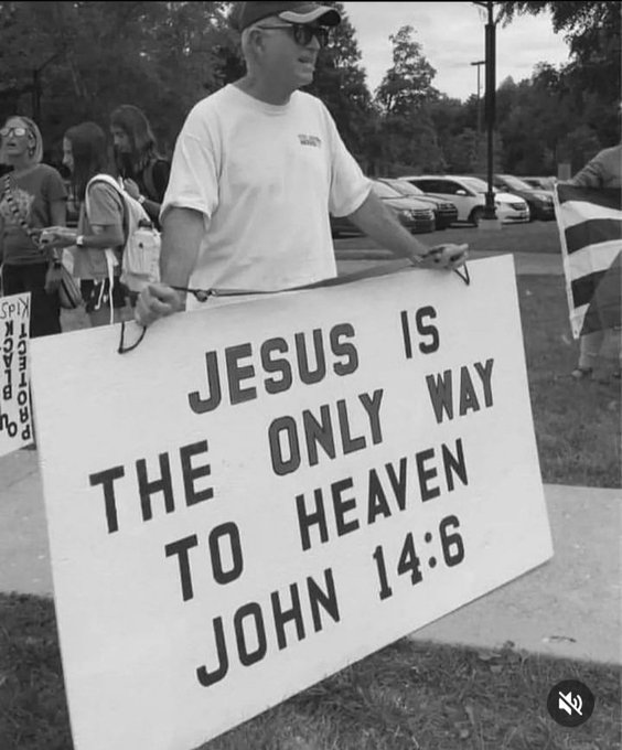 JesusSavesUs777's tweet image. Jesus is the ONLY way to Heaven!

RT if you agree.