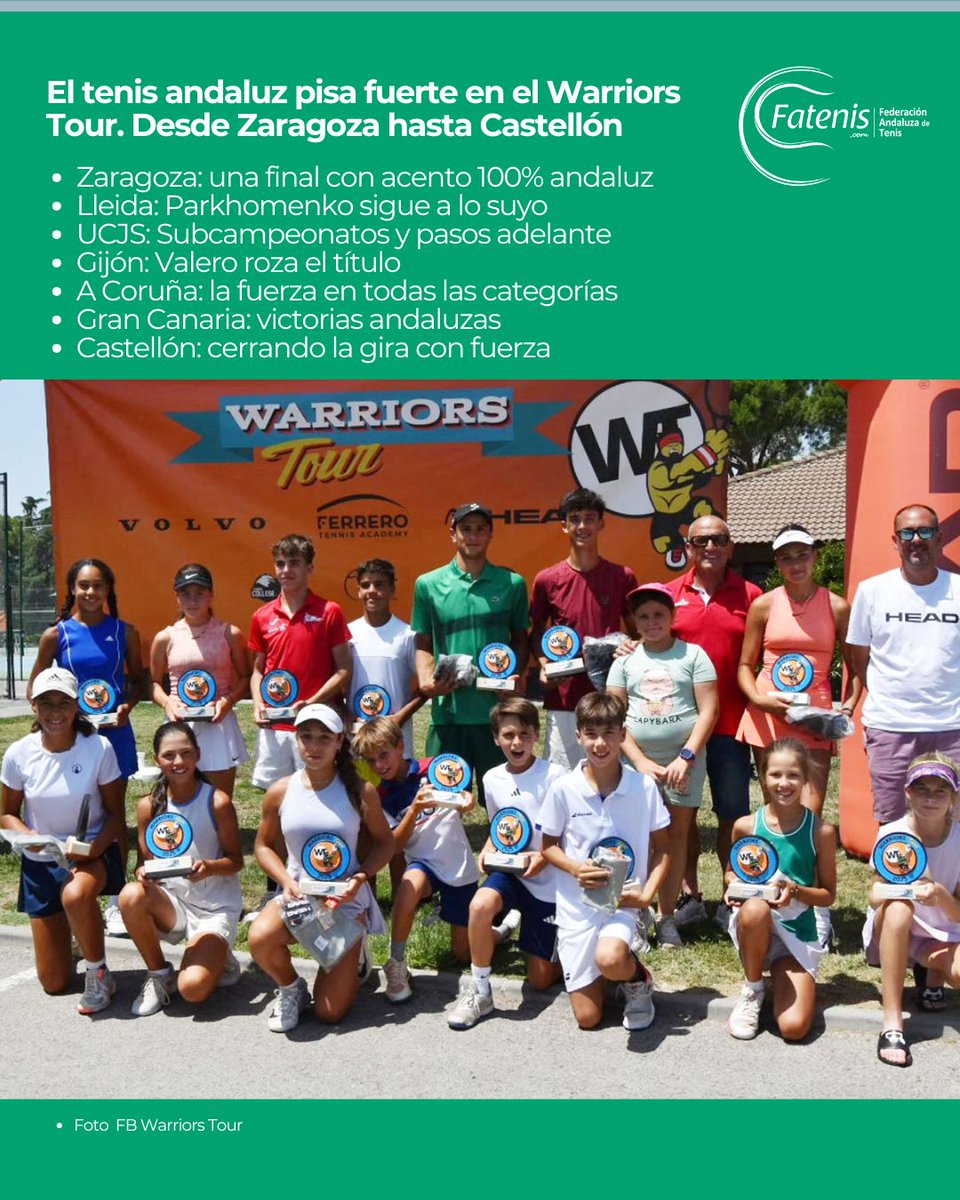 #TenisAndalucía (@fattenis) on Twitter photo 𝐄𝐥 𝐭𝐞𝐧𝐢𝐬 𝐚𝐧𝐝𝐚𝐥𝐮𝐳 𝐩𝐢𝐬𝐚 𝐟𝐮𝐞𝐫𝐭𝐞 𝐞𝐧 𝐞𝐥 WARRIORS TOUR
𝐃𝐞𝐬𝐝𝐞 𝐙𝐚𝐫𝐚𝐠𝐨𝐳𝐚 𝐡𝐚𝐬𝐭𝐚 𝐂𝐚𝐬𝐭𝐞𝐥𝐥ó𝐧
👇👇👇
fatenis.com/tenisandalucia…
<a href="/DeporteAND/">Andalucía es Deporte</a> <a href="/Cafdsocial/">CAFD | #TuNuevaCAFD</a> <a href="/intenis/">Industria del Tenis</a>
📷 Héctor García Rosado 𝐄𝐥 𝐭𝐞𝐧𝐢𝐬 𝐚𝐧𝐝𝐚𝐥𝐮𝐳 𝐩𝐢𝐬𝐚 𝐟𝐮𝐞𝐫𝐭𝐞 𝐞𝐧 𝐞𝐥 WARRIORS TOUR
𝐃𝐞𝐬𝐝𝐞 𝐙𝐚𝐫𝐚𝐠𝐨𝐳𝐚 𝐡𝐚𝐬𝐭𝐚 𝐂𝐚𝐬𝐭𝐞𝐥𝐥ó𝐧
👇👇👇
fatenis.com/tenisandalucia…
<a href="/DeporteAND/">Andalucía es Deporte</a> <a href="/Cafdsocial/">CAFD | #TuNuevaCAFD</a> <a href="/intenis/">Industria del Tenis</a>
📷 Héctor García Rosado