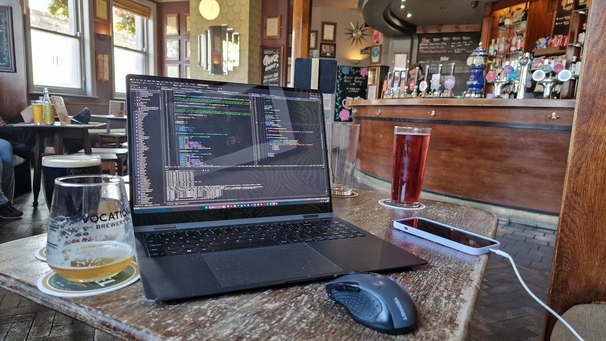 MartinCaine's tweet image. The dangers of pub-dev, found our way to a nice craft beer pub... six half-pints later (got to increase that unique count on @untappd!), and less work is now getting done. #GameDev #IndieDev #PubDev