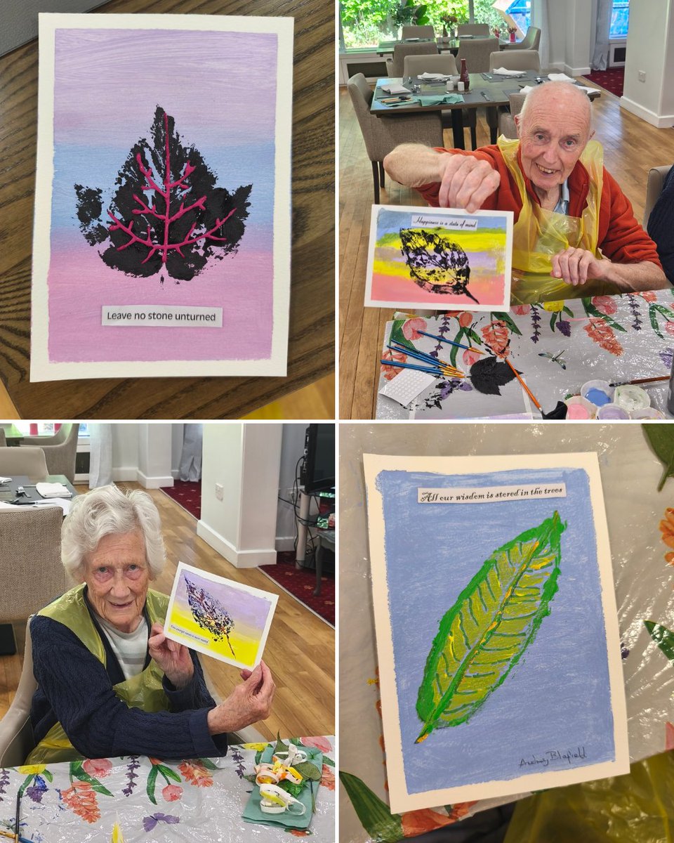 Nature became part of the art at The Grove this week🌿✨

Residents captured the stunning details of leaves in these beautiful prints. The results are just breathtaking- which one is your favourite?

Discover The Grove: abbeyfield.com/residential-ca…

#ResidentArt #ResidentActivities
