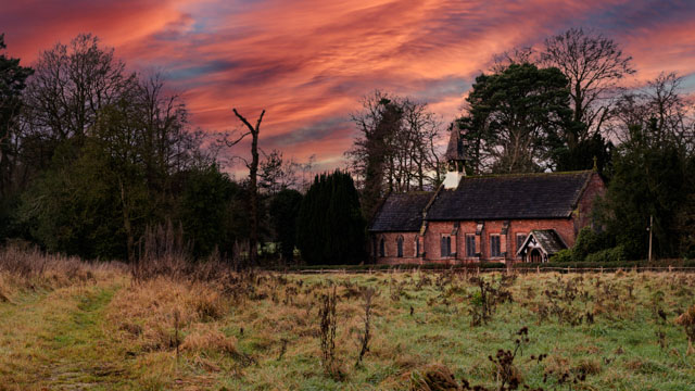 photos_dsmith's tweet photo. #Norcliffe #chapel in #Styal #Cheshire with a #moody #sky. this #classic #Unitarian #church during the #winter. Many #local #residents visit this #placeofworship. #architecturephotography #winterview #redsky. Follow @photos_dsmith and visit https://t.co/VilcfnO0ps https://t.co/1W43dyn8wd