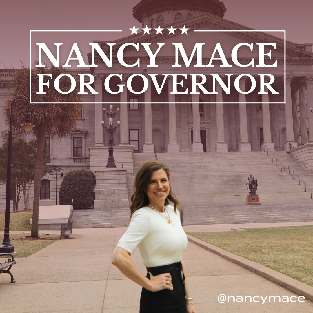 It's official.

South Carolina deserves a governor that puts them first. 
A governor that brings transparency back to Columbia. 

Nancy Mace for Governor.