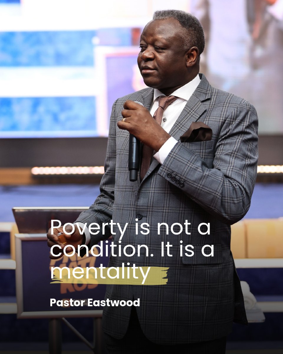 💡 Poverty is first defeated in the mind before it’s defeated in your life.
Change your thinking, and you’ll change your world.

#Pneumatikos #PastorEastwood #KingdomMindset