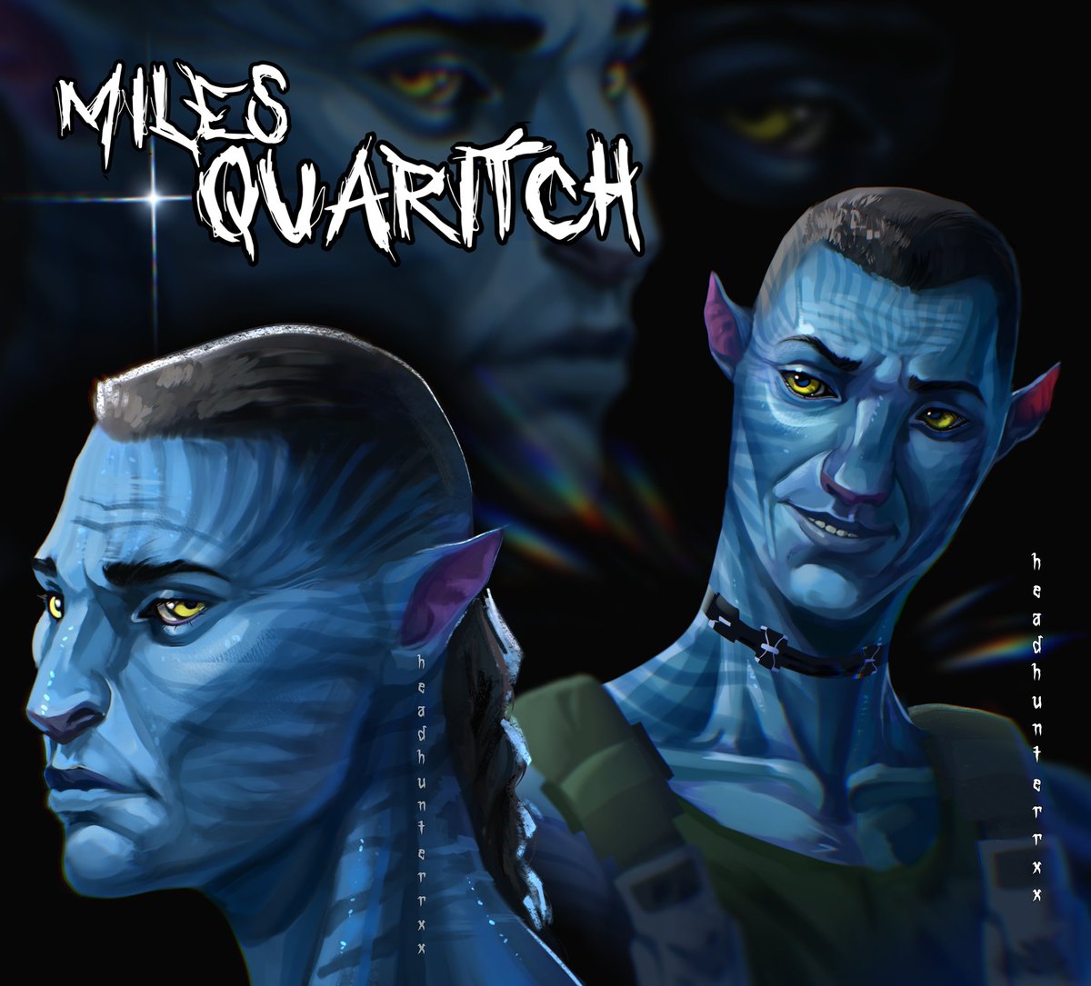 I spent a LOT of time on this, since I can't draw creatures with human anatomy, but I'm happy with the result #milesquaritch #Avatar #avatarfanart #AvatarFireAndAsh #AvatarTheWayOfWater