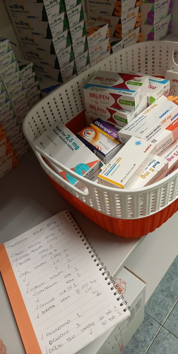 Pain relief medications and other types of drugs are available.