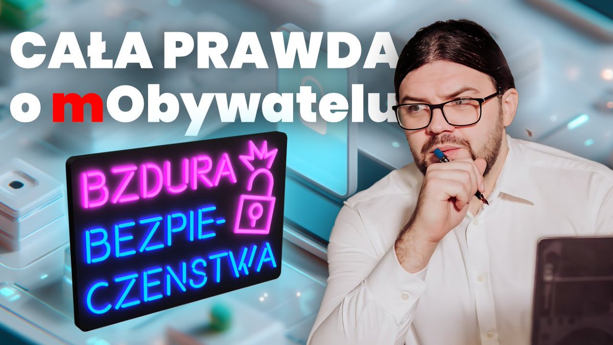 Tutaj zazwyczaj umieszczam wstęp, który ma Was wprowadzić w temat nowego odcinka i zachęcić do obejrzenia. Dziś jednak powiem tylko tyle: pewne osoby stwierdziły jakiś czas temu, że "mObywatel działa jak Pegasus". Brzmi groźnie, prawda? Sprawdziłem, czy to faktycznie tak jest i