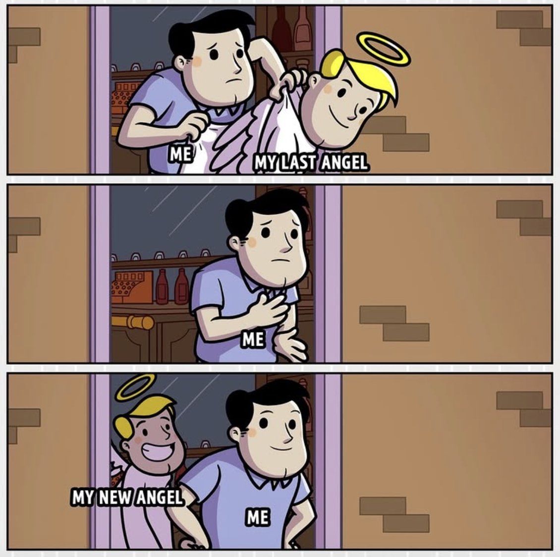 can’t get rid of us even if you tried,
xx, 👼👼

how many angels do you currently have on Earth? 🤔