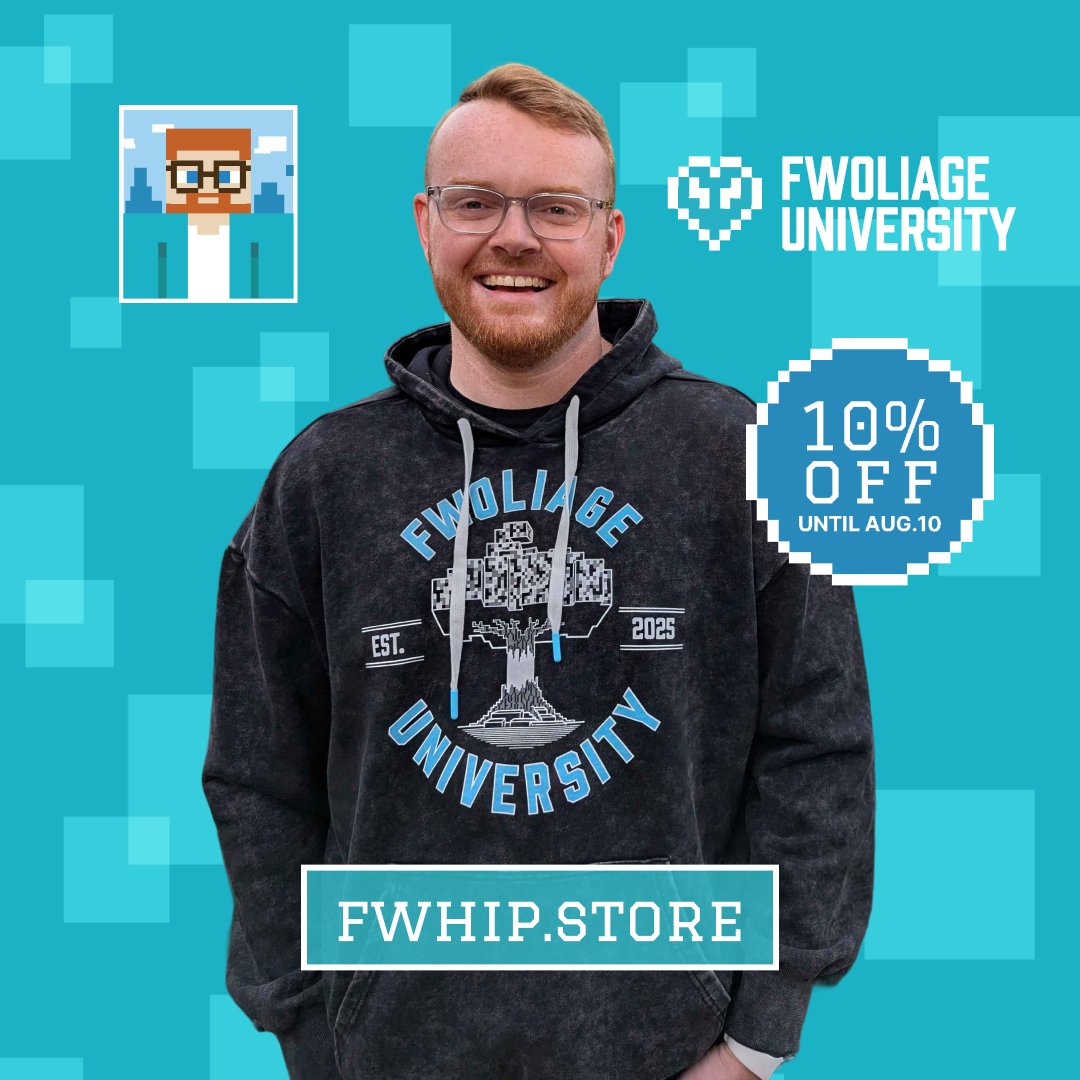 Last chance for the early bird discount! Check out the fwoliage university merch here: fwhip.store/p/8153154257087