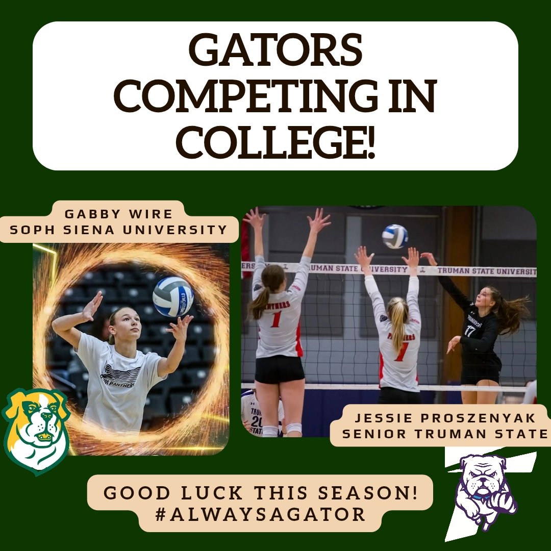 CLSouthVB's tweet photo. Before we head in to try outs tomorrow, let's take a moment to wish these CLSVB greats an awesome season at their colleges!!
Jessie - CLS Class of '22 / Truman State University
Gabby - CLS Class of '24 / Siena University
Have your best season yet! #alwaysagator https://t.co/9GLIsI1nlL
