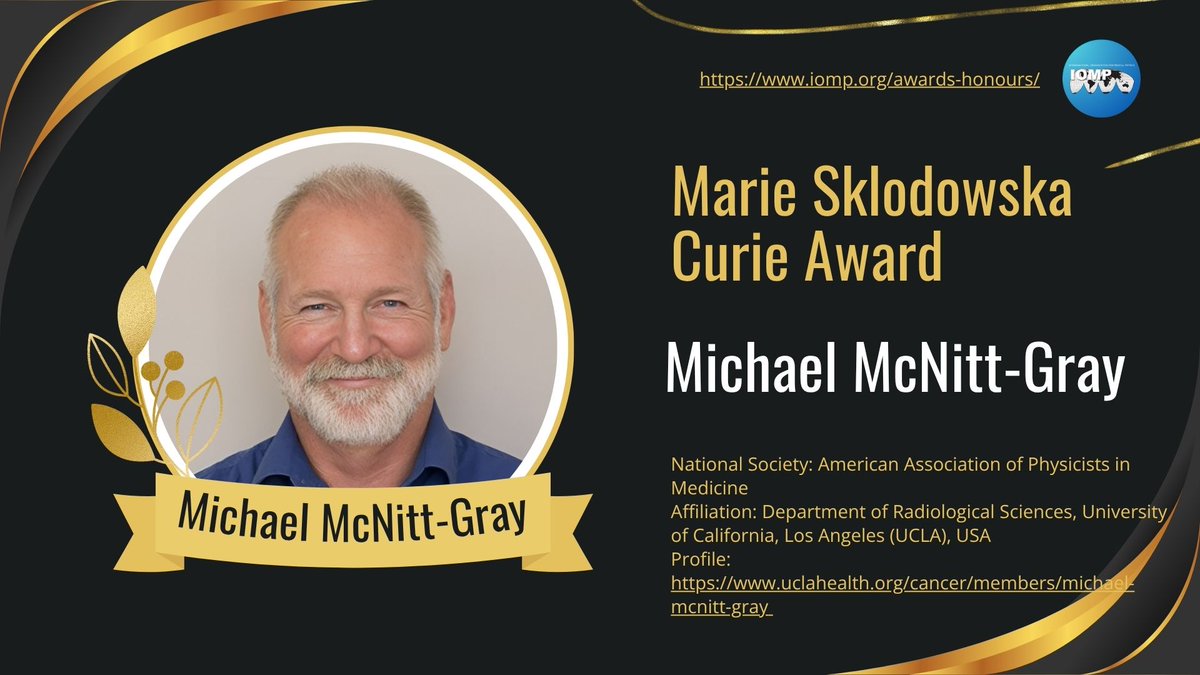 Congratulations to Professor Michael McNitt-Gray for the prestigious Marie Sklodowska Curie Award 2025!